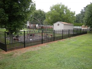 Black Aluminum Fence W/ Short Picket Option
