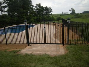 Arched Aluminum Double Gates