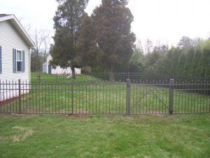 Bronze Aluminum Picket Fence
