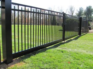 Commercial Grade Black Aluminum Gates
