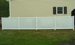 Arcadia White Vinyl Yard Fence