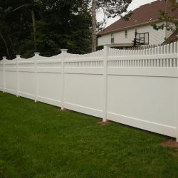 Brandywine White Vinyl Privacy Fence