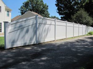 Georgetown White Vinyl Privacy Fence
