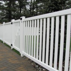 White Vinyl Yard Fence Panels