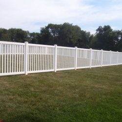 vertical slat style pvc fence