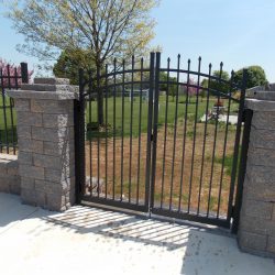 aluminum fence and estate gate