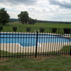 aluminum pool fence provides child safety