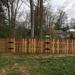 Red Cedar Dog Ear Style Wood Picket Fence