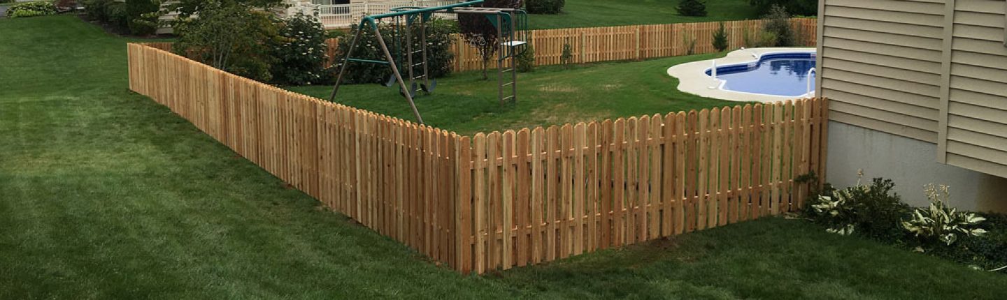 Wood Shadow Box Privacy Fence Professionally Installed 