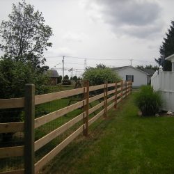 traditional slip board fence for privacy