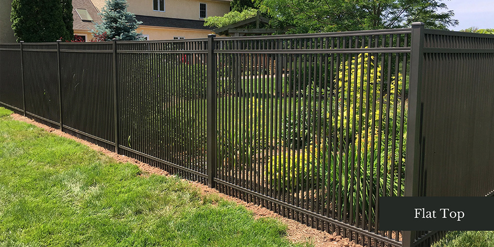 Flat Top Aluminum Fence Design in Chester PA