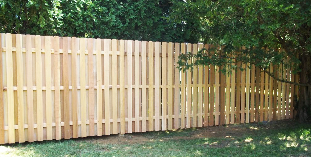 Wooden Slats Privacy Fence