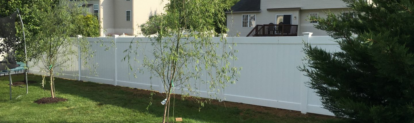 White Vinyl Fence in Chester PA