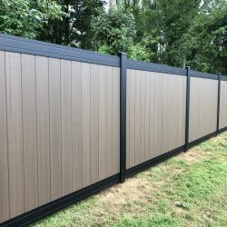 classic vinyl privacy fencing installation