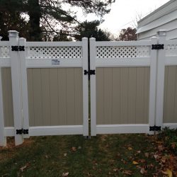 low maintenance vinyl fence gate