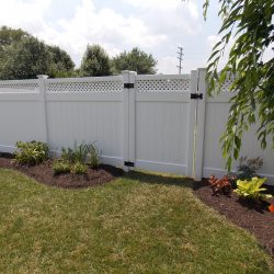 low maintenance white vinyl fence panels