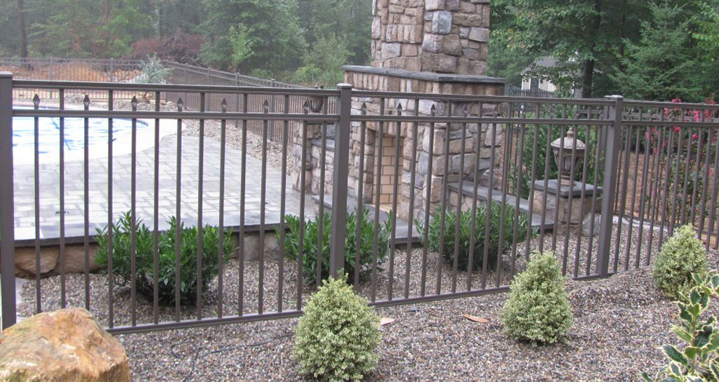 Copper colored fence installed in Lancaster PA