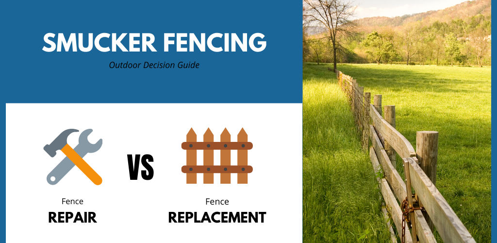 repair or replace a fence infographic
