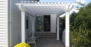 maintenance free pergola vinyl