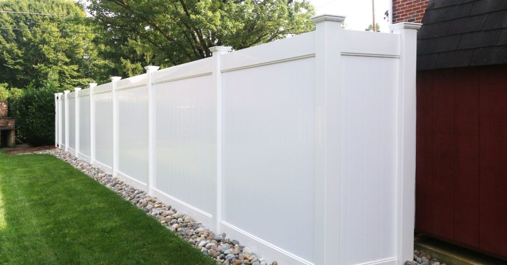 Style Spotlight White Vinyl Privacy Fence Smucker Fencing