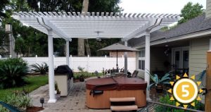 vinyl pool pergola