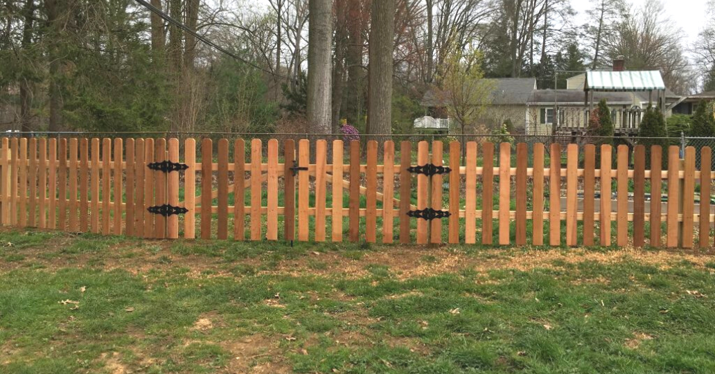 rustic picket fence
