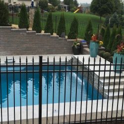 secure aluminum pool security fence