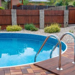 wooden types of pool fences