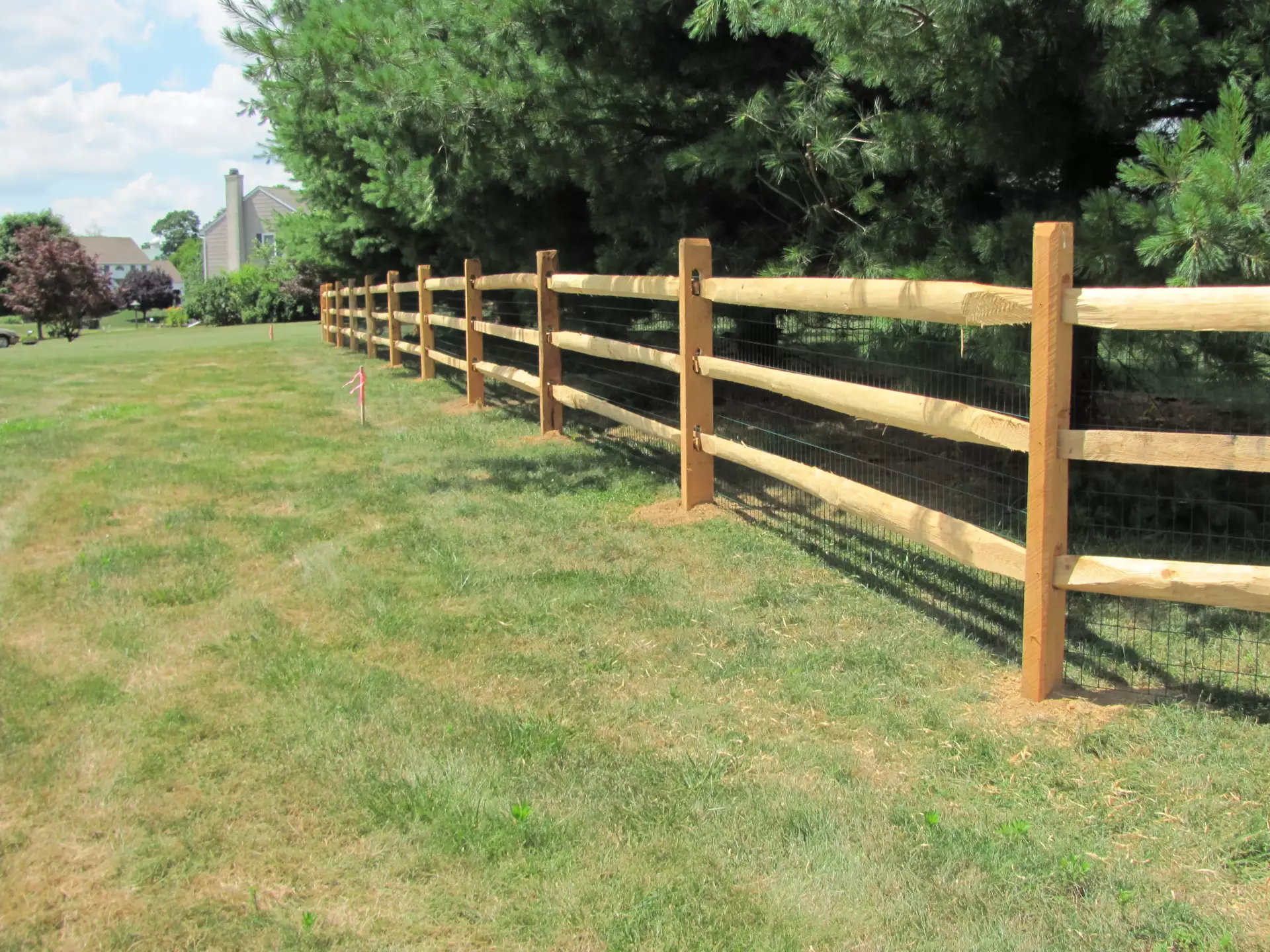 post and rail fence