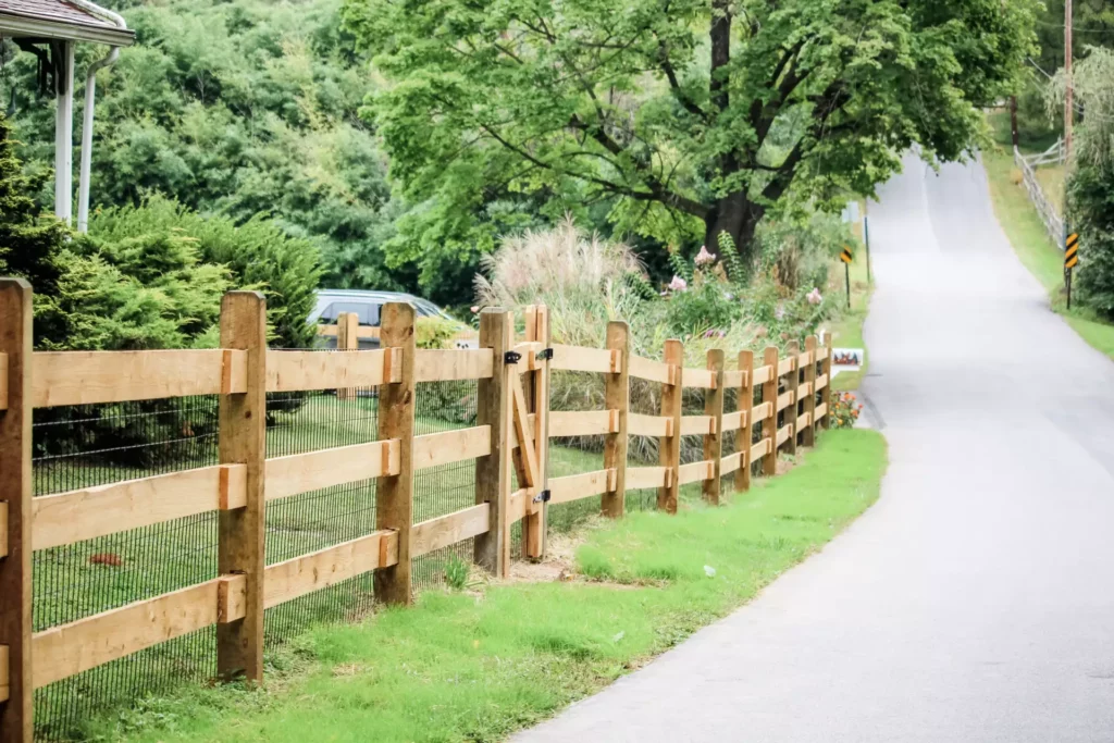 post and rail fence