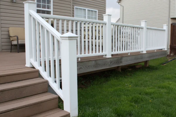 low-maintenance deck railings
